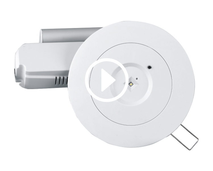 D40-R-2 LED Downlight Awaryjne urządzenie