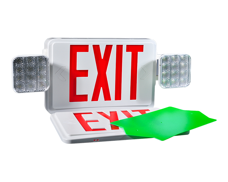 JLEC2BCW-BI-COLOR COLOR LED COMBO AWARTY EXIT Znak z głowami LED