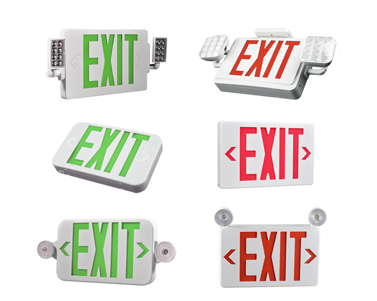JLECB2RW-NEW SLIM RED LITTS AWARTY EXIT Znak z głowami LED