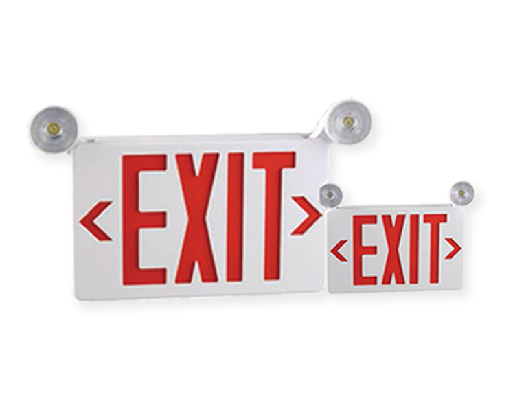 JLECB2RW-NEW SLIM RED LITTS AWARTY EXIT Znak z głowami LED