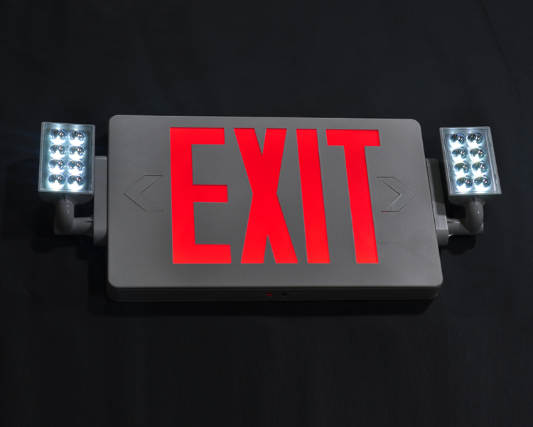 JleCD2RW-Emergency Fire Exit Lights z czerwonymi literami