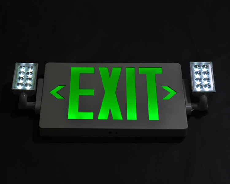 JLECD2GW-zielone lampy wyjściowe w nagłych wypadkach z głowami LED