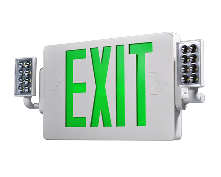 JLECD2GW-zielone lampy wyjściowe w nagłych wypadkach z głowami LED