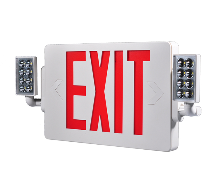 JleCD2RW-Emergency Fire Exit Lights z czerwonymi literami