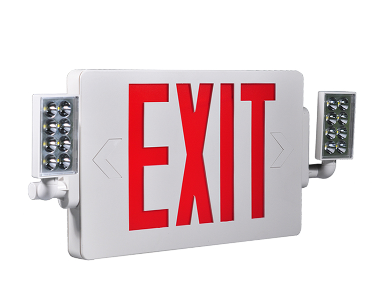 JleCD2RW-Emergency Fire Exit Lights z czerwonymi literami