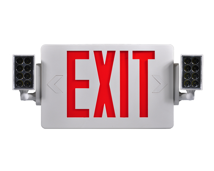 JleCD2RW-Emergency Fire Exit Lights z czerwonymi literami