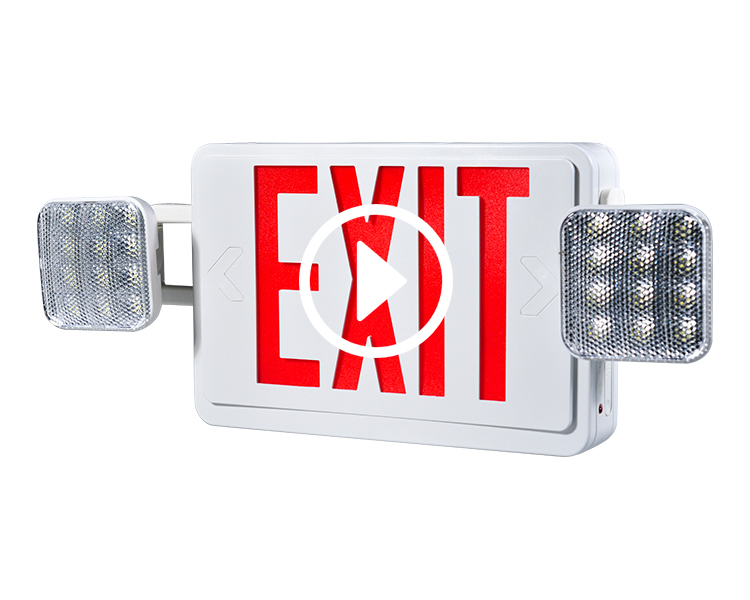 JLEC2BCW-BI-COLOR COLOR LED COMBO AWARTY EXIT Znak z głowami LED