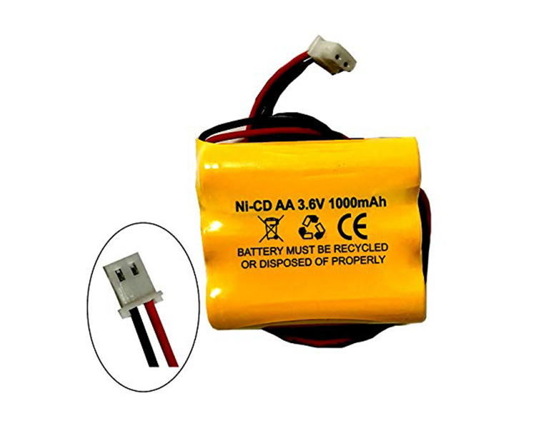 Ni-Cad Bateria 3,6 V 1000 mAh